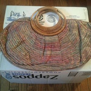 Wooden Handle Bag Purse